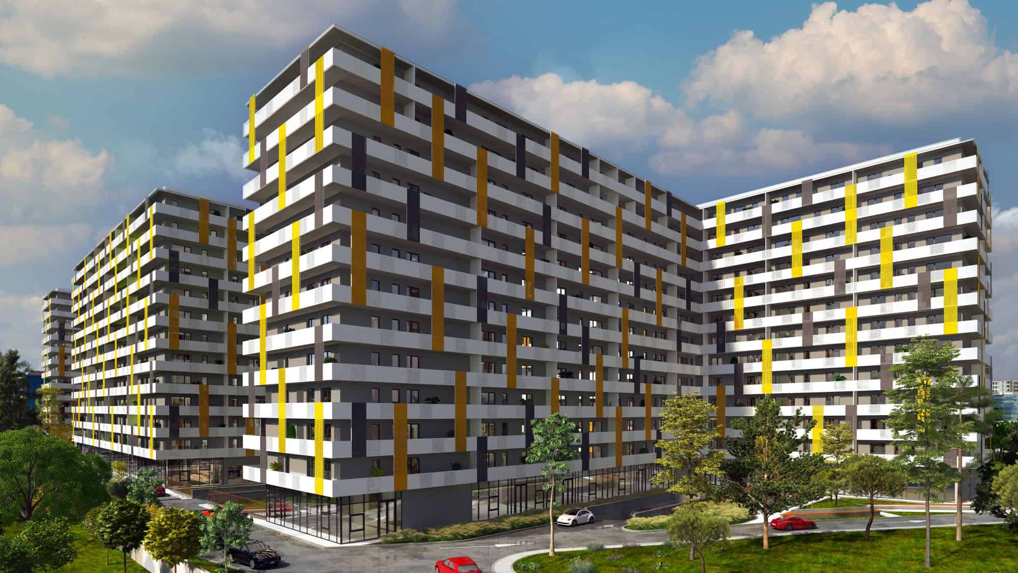 h4l MILLENNIUM, the way to harmony, Bucharest, exterior rendering