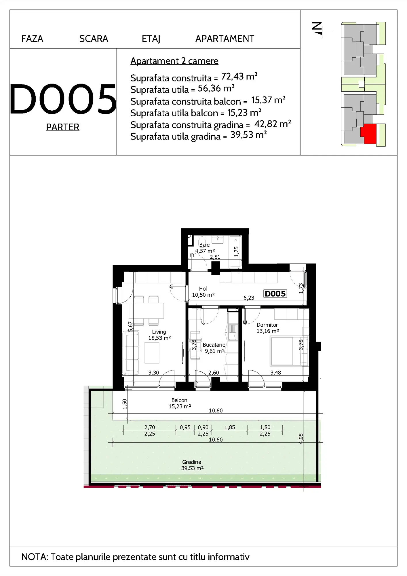 h4l HOLBAN - apartament 2 camere 2.4 D005