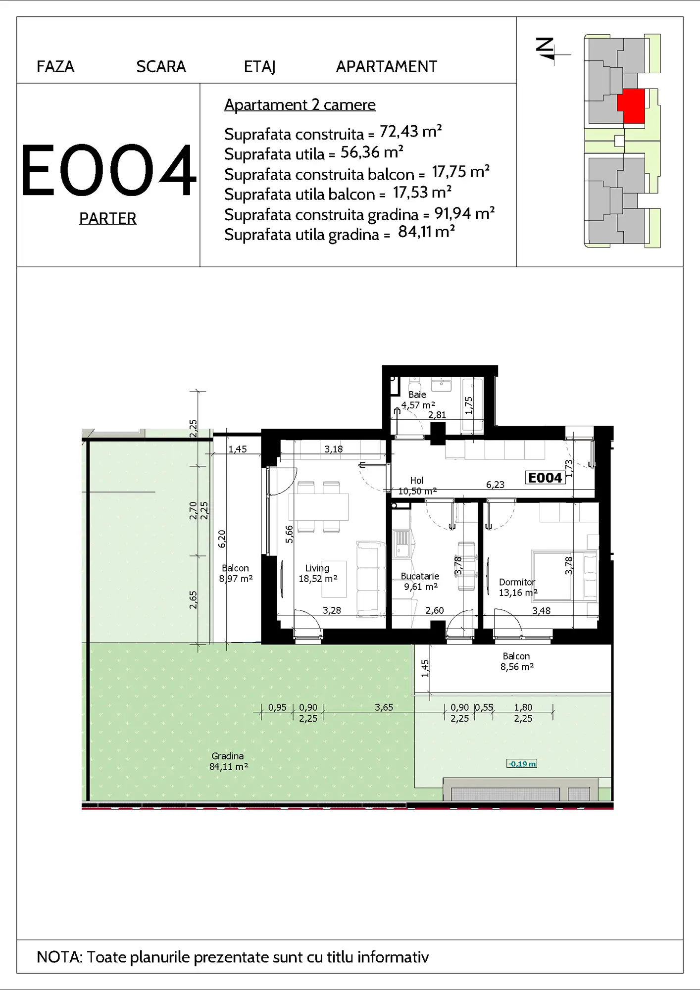 h4l HOLBAN - apartament 2 camere 2.7 E004