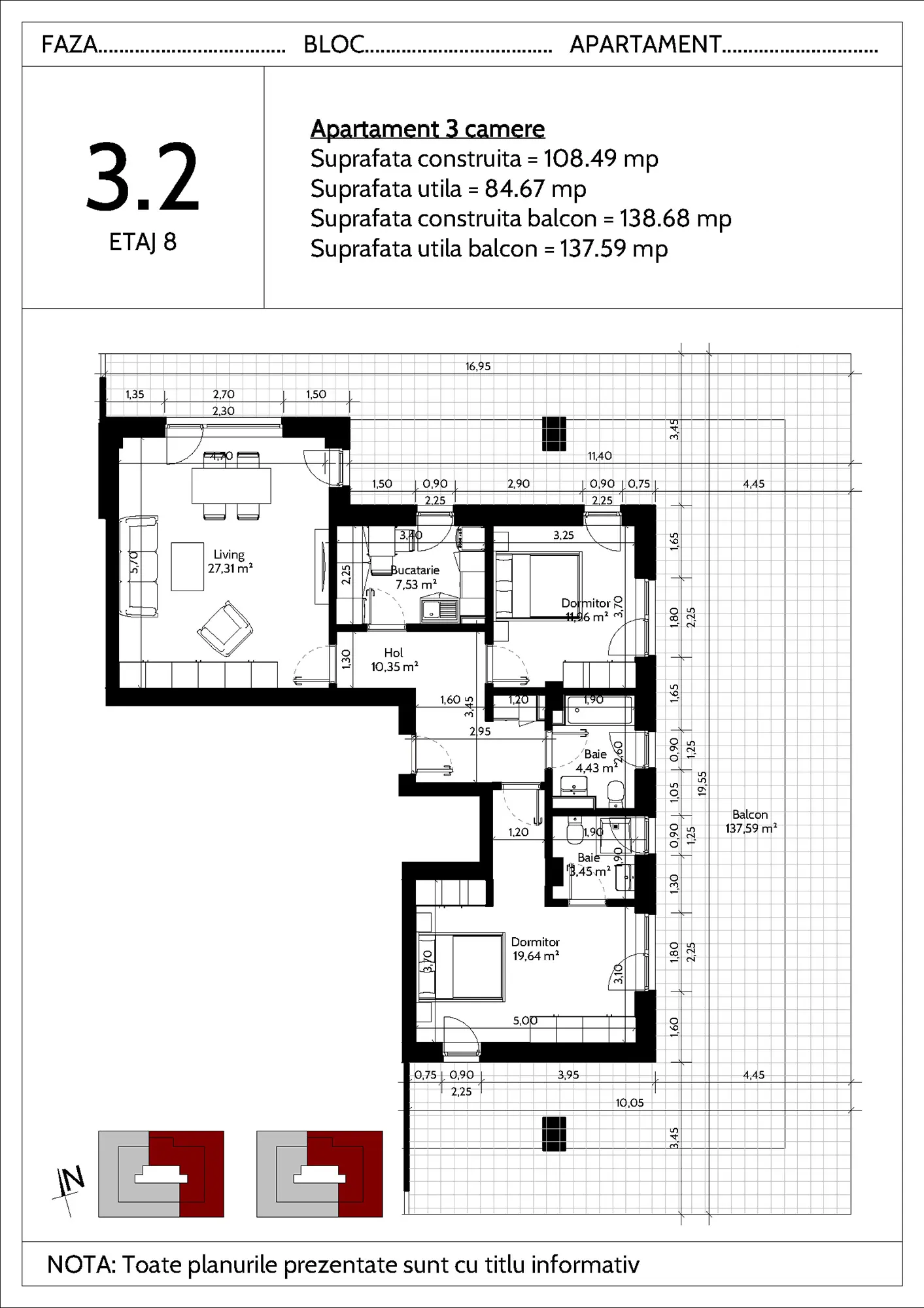 h4l HOLBAN - apartament 3 camere 3.2