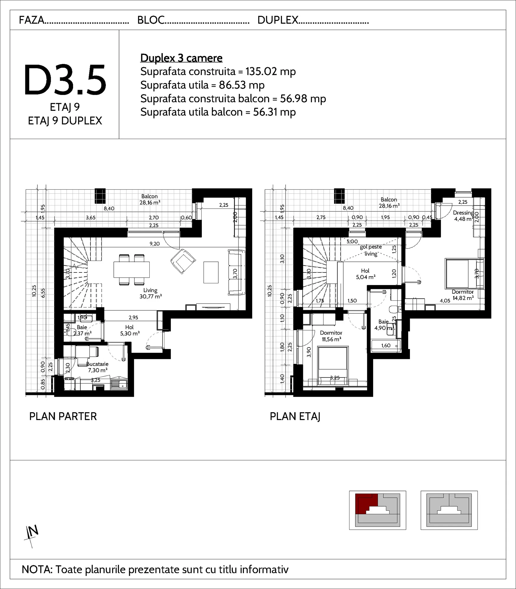 h4l HOLBAN - duplex 3 camere D3.5