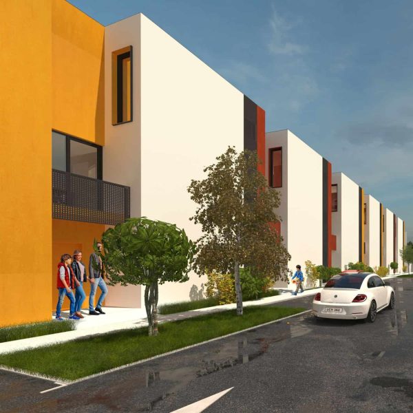 h4l THE VILLAGE, pentru cei care vor mai mult, h4l, home 4 life, randare exterioară, patrata